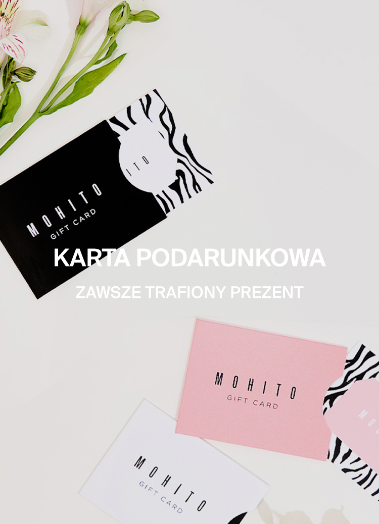 Promocja kart podarunkowych Mohito jako uniwersalnego pomysłu na prezent, odpowiedniego na różne okazje i dla różnych osób