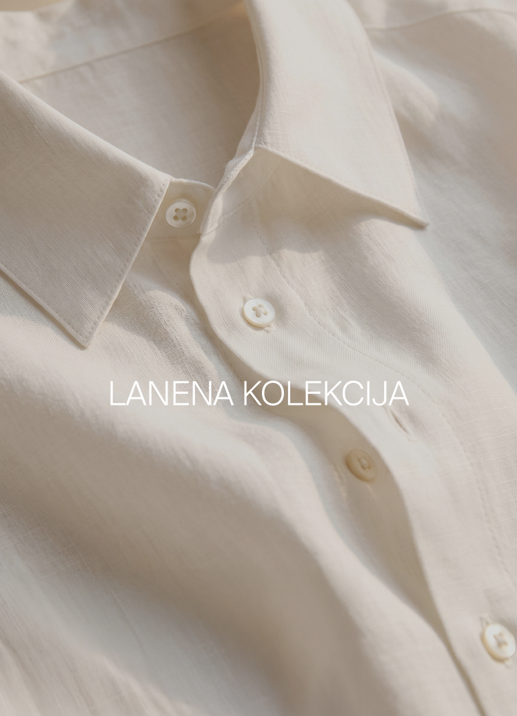 Promocija lanene kolekcije: košulja od lana namenjena udobnom i prozračnom nošenju tokom toplijih dana.